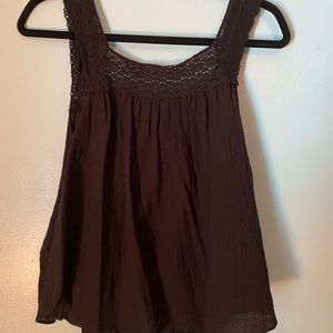 Madewell Crochet Tie Back Top